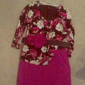 WHBM floral cardigan